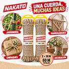 Cuerda Yute Natural Cañamo 4 Mm X 60 Metros Nakato 9