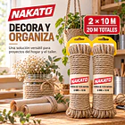 Cuerda de Yute Natural 6 mm X 20 METROS NAKATO 4