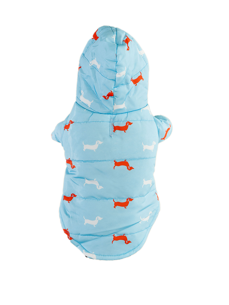 Chaqueta tipo parka para perro salchicha 1