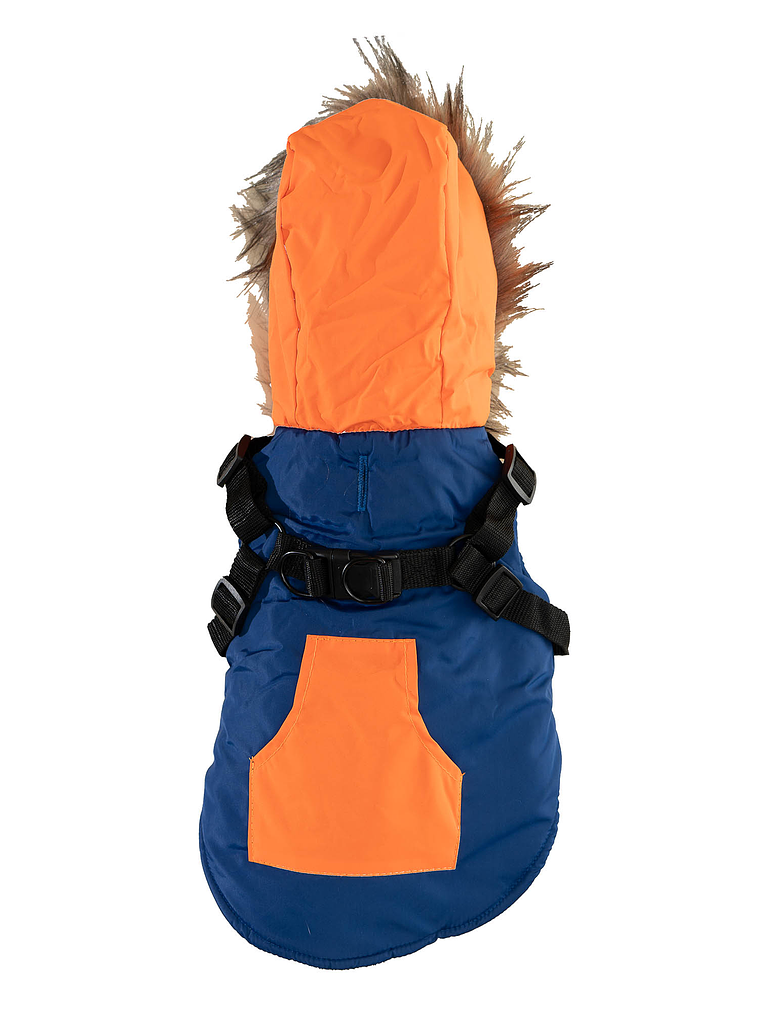 Cacheta con gorro, bolsillo y arnés incluido 2