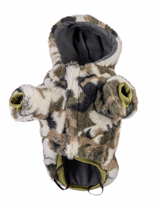 Polerón de polar camuflado para perro pequeño