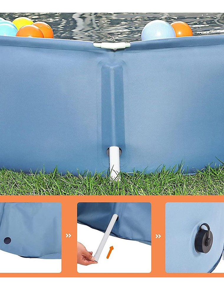 Piscina para tu mascota 140cm diámetro 30cm de alto 3