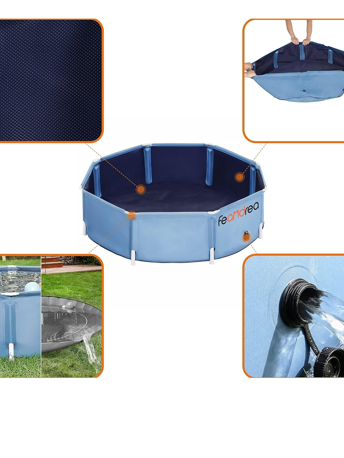Piscina para tu mascota 140cm diámetro 30cm de alto 5