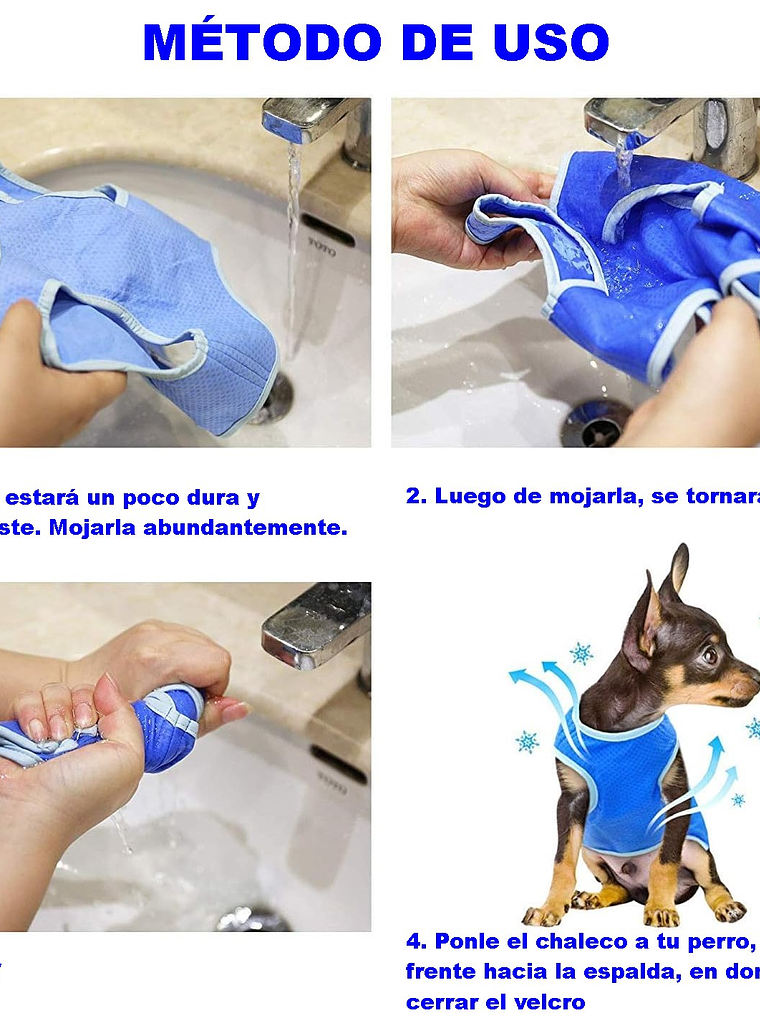 Chaleco refrescante para perro 2