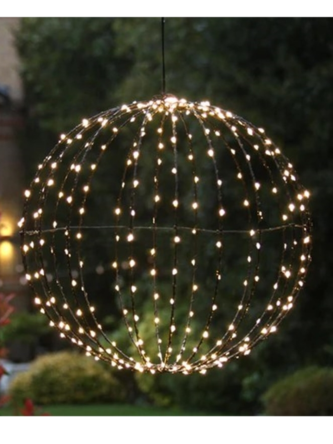 ESFERA METÁLICA CON LUCES LED 40 cm 1