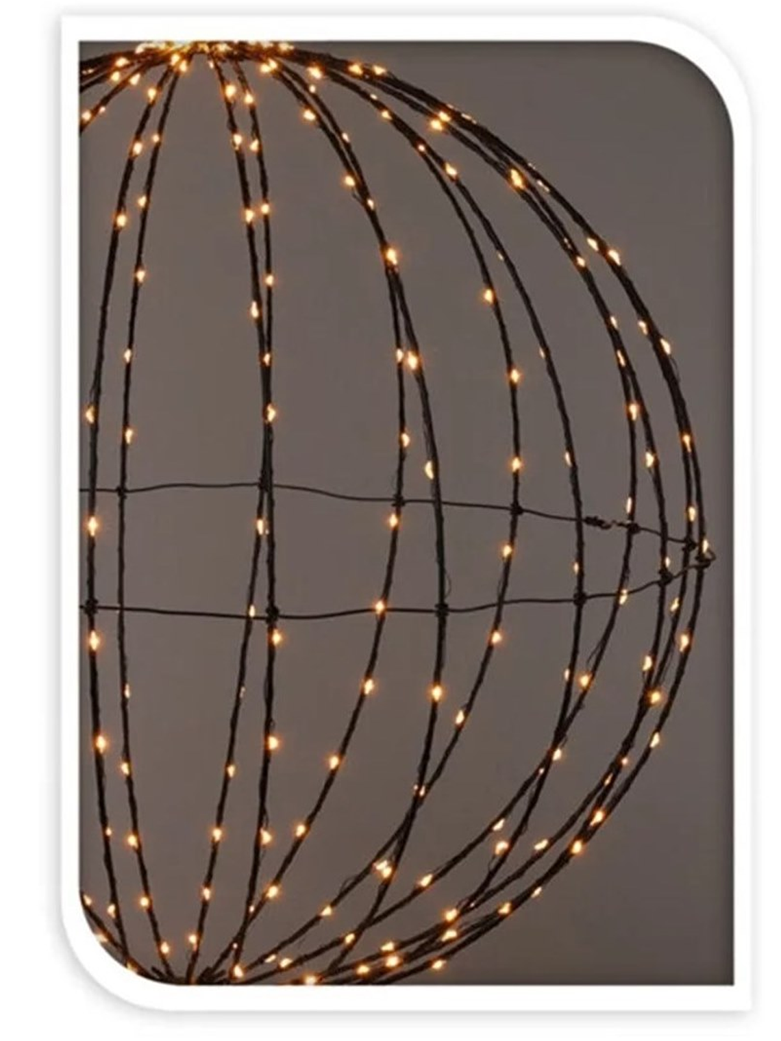 ESFERA METÁLICA CON LUCES LED 40 cm 3