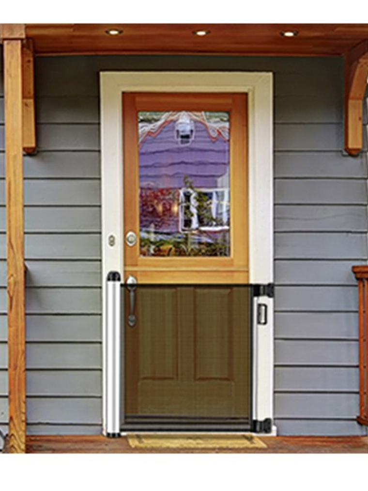 Puerta de seguridad retráctil para bebés o mascotas 7