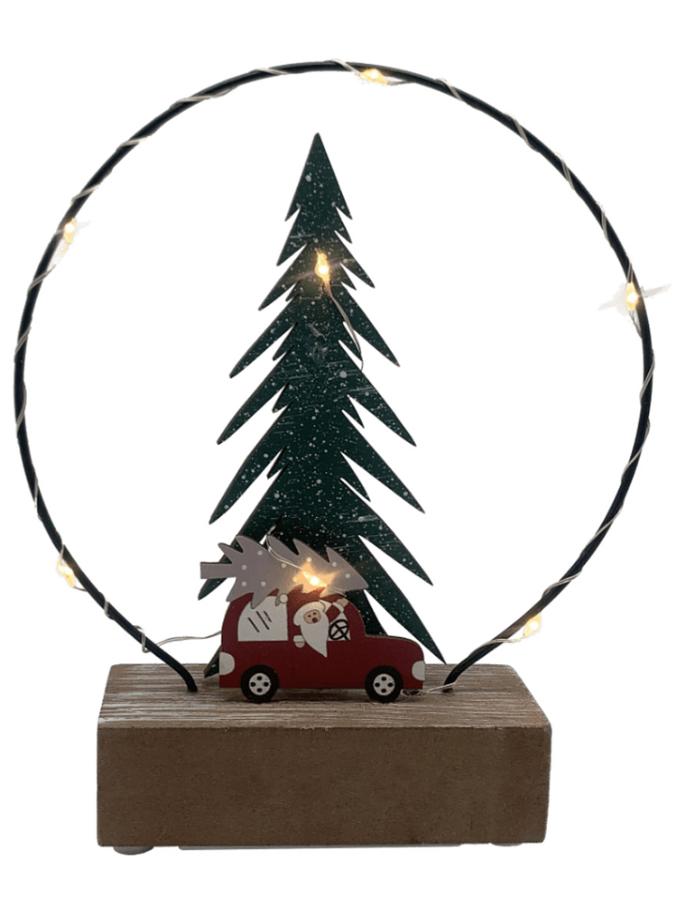 FIGURA ÁRBOL NAVIDEÑO MADERA-LEDs 1