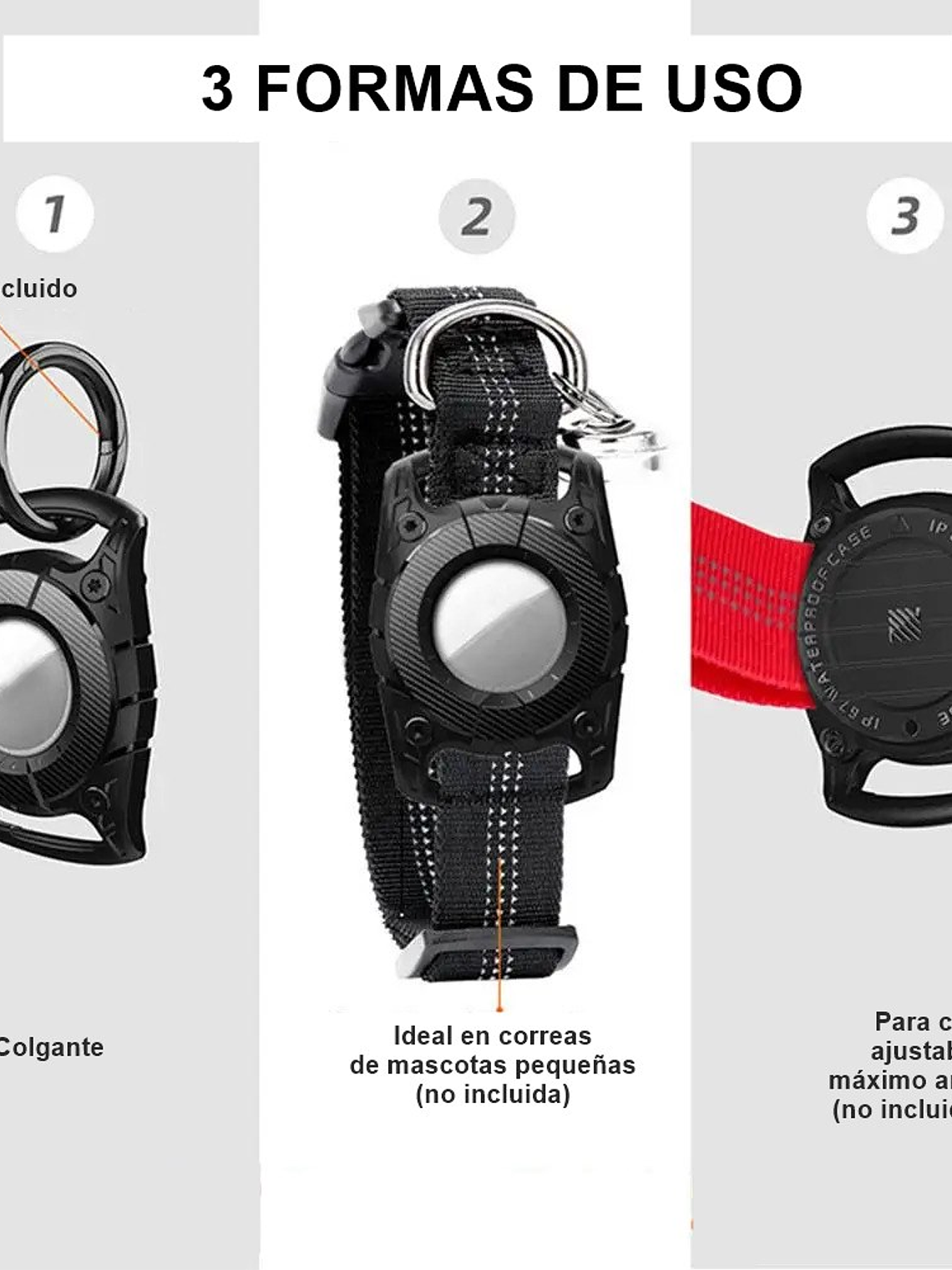 Funda impermeable para AIRTAG para perro COLORES 9