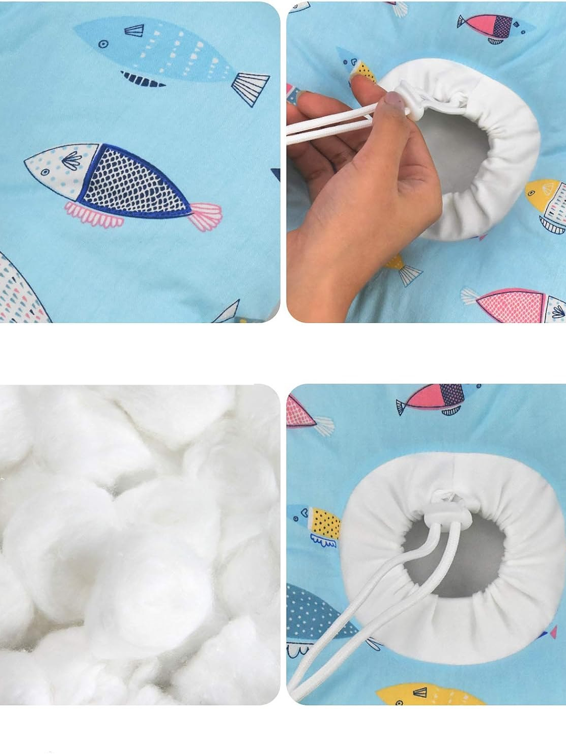 Collar isabelino de tela para mascota Talla-DISEÑOS 8