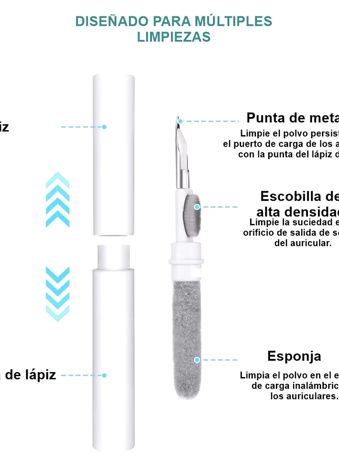 LÁPIZ DE LIMPIEZA PARA AIR PODS 2