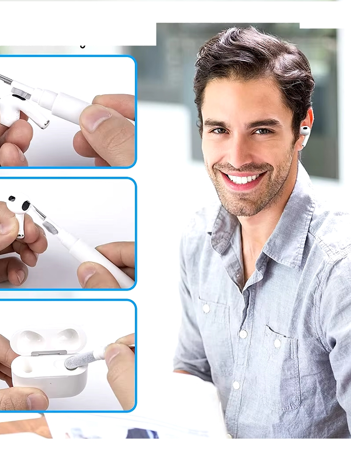LÁPIZ DE LIMPIEZA PARA AIR PODS 6