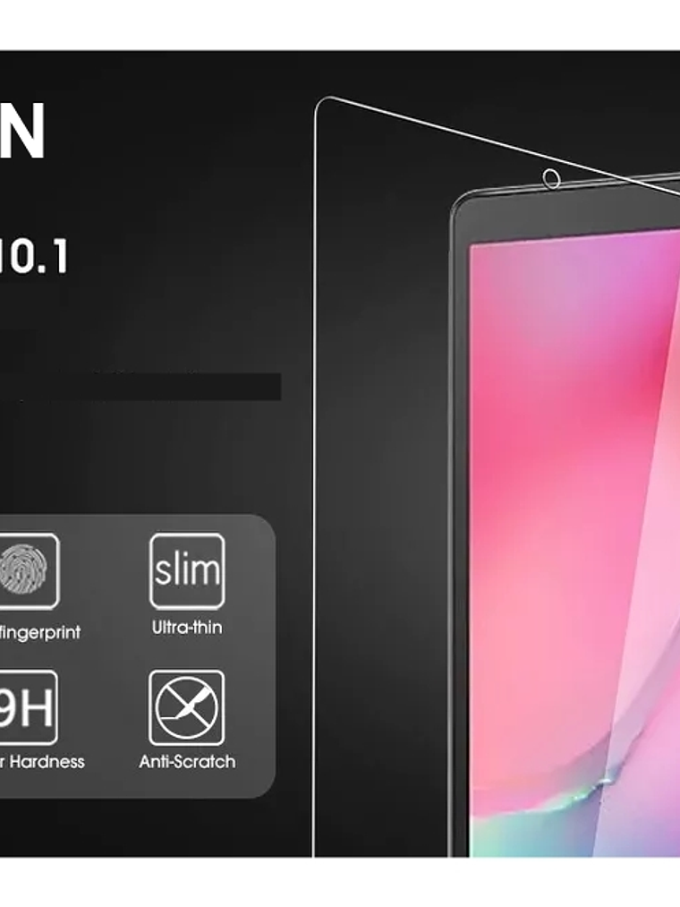 2 Protectores Pantalla SAMSUNG GALAXY TAB A10,1 Cristal Templado 3