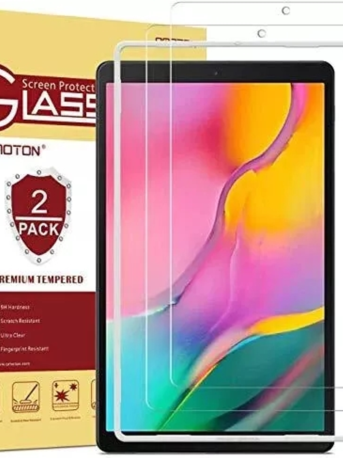 2 Protectores Pantalla SAMSUNG GALAXY TAB A 10,1 2019 Cristal Templado 1
