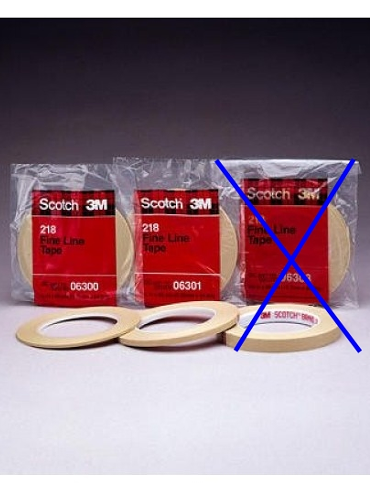 Cinta fina para enmascarar 6 unidades 3