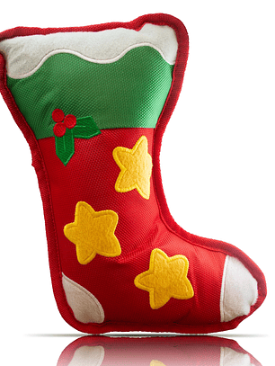 Juguete para perro Bota navideña