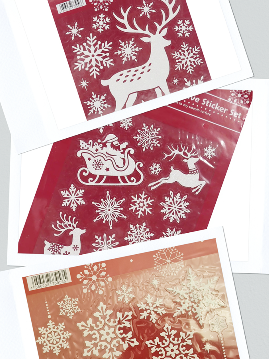 STICKERS NAVIDEÑOS 3 LÁMINAS 1