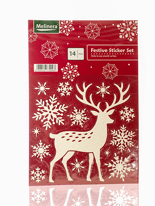 STICKERS NAVIDEÑOS 3 LÁMINAS