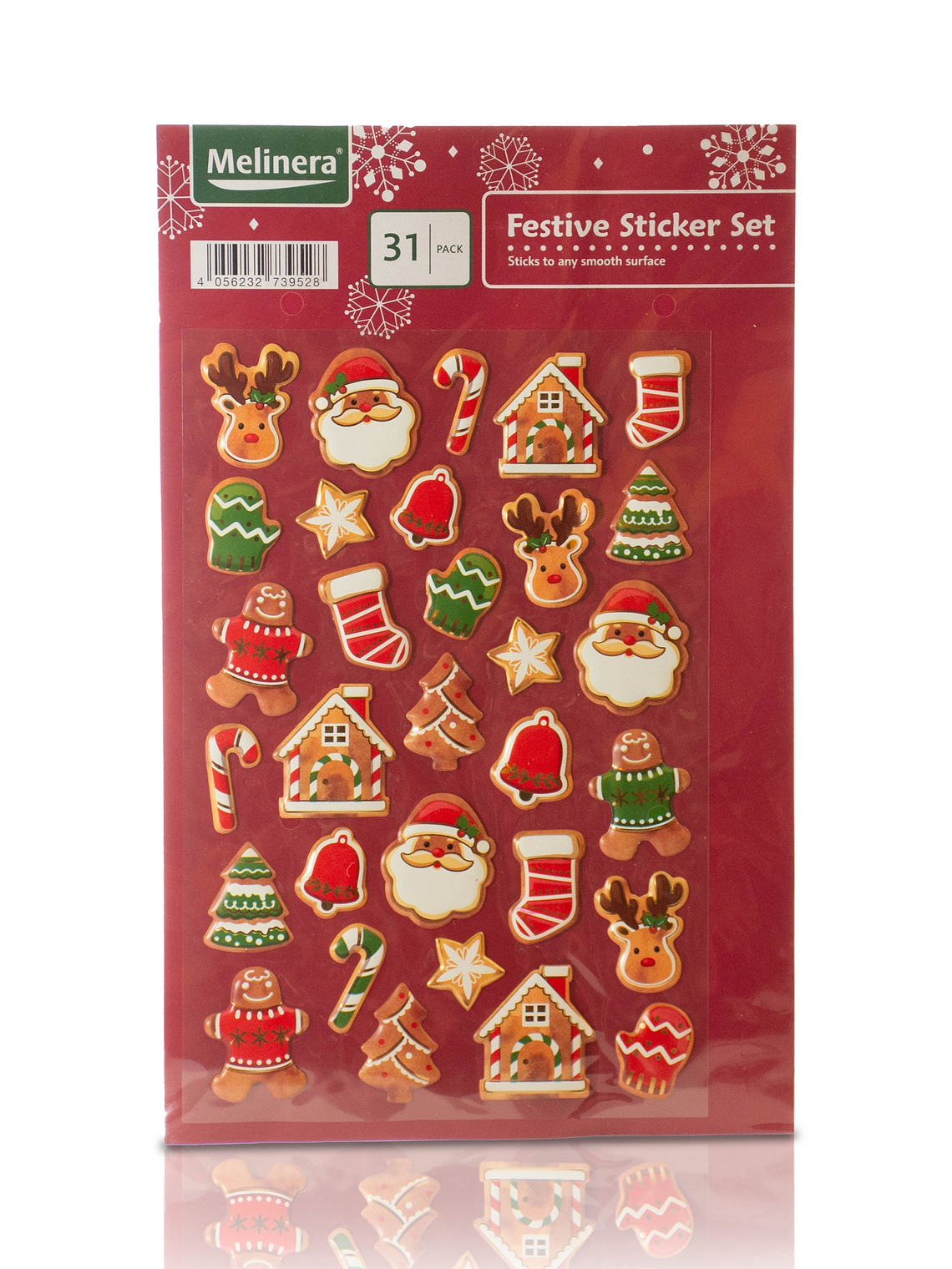 STICKERS NAVIDEÑOS 4 LÁMINAS COLOR 2