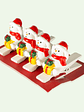 Mini pinzas de madera con motivos navideños - Miniatura 2