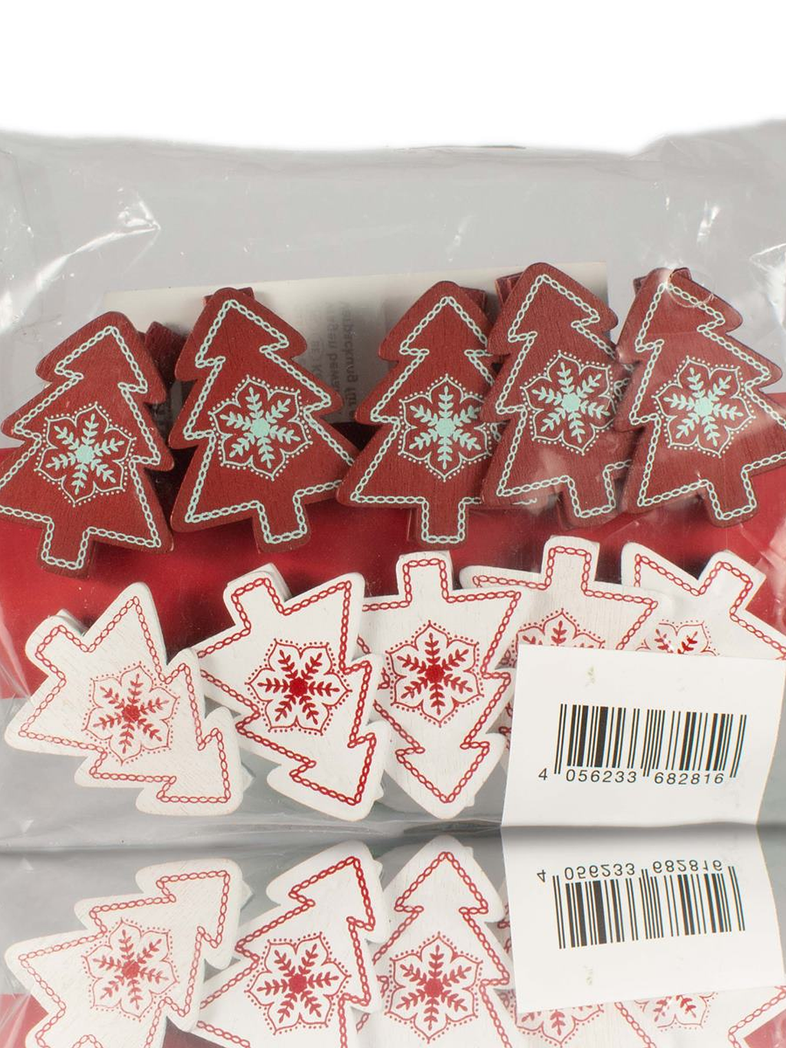 Mini pinzas de madera con motivos navideños 4