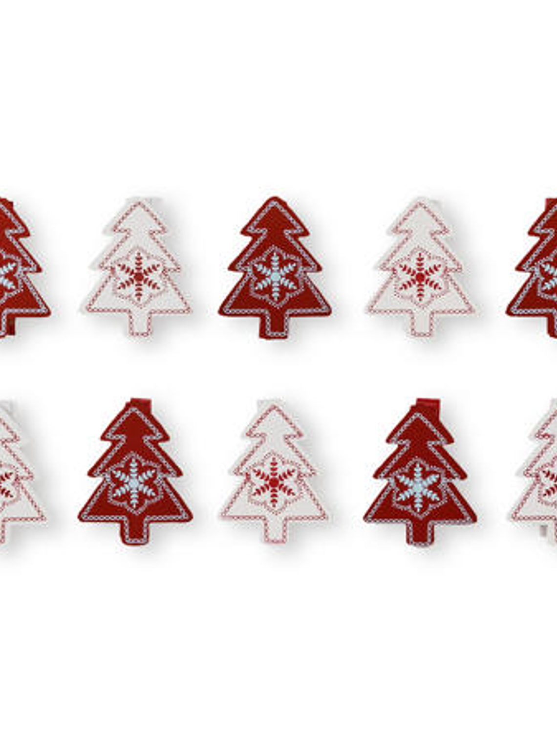 Mini pinzas de madera con motivos navideños 5