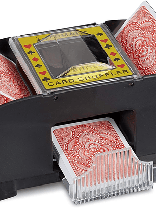 Barajador de naipes a pilas