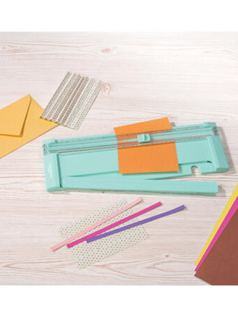 Cortadora de papel doméstica celeste 3