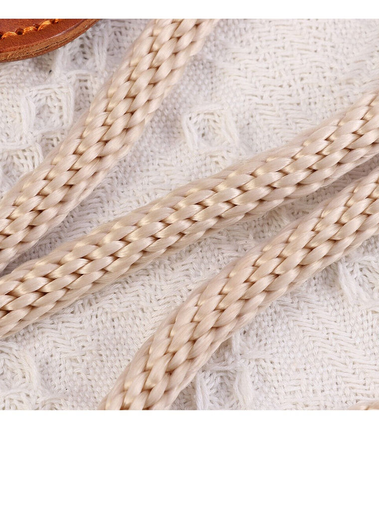 Correa cuero y nylon para perro 2