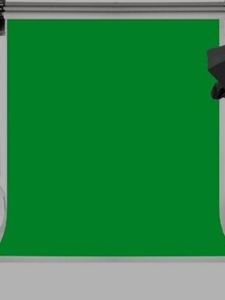 Tela delgada Croma para fotografía y video con 4 pinzas 1