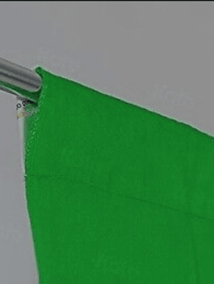 Tela delgada Croma para fotografía y video con 4 pinzas