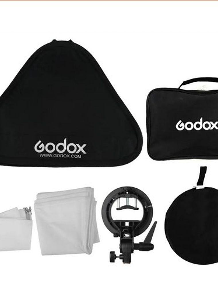 SOFTBOX GODOX 80x80 SFUV con adaptador Bowen S 4