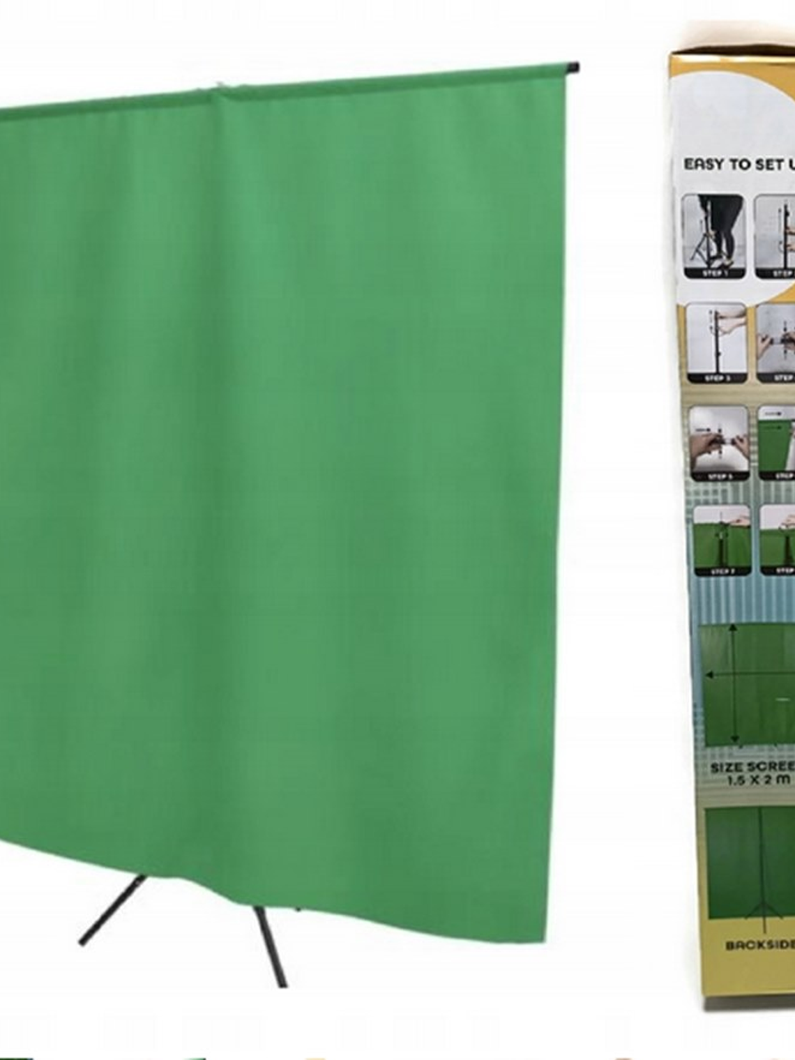 Atril con tela delgada Croma para fotografía y video 3