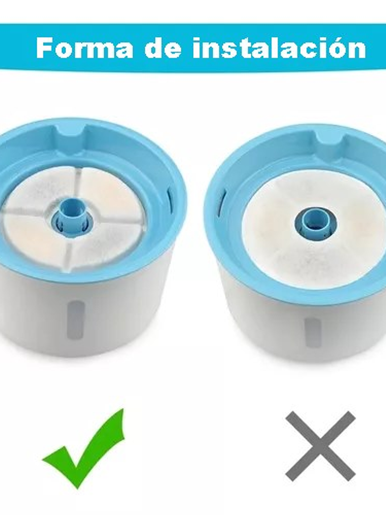 Filtro para bebedero PACK 4 UNIDADES 2