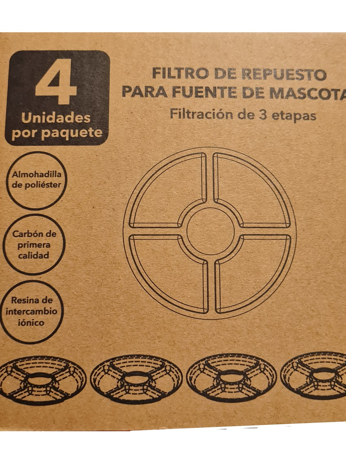 Filtro para bebedero PACK 4 UNIDADES 5