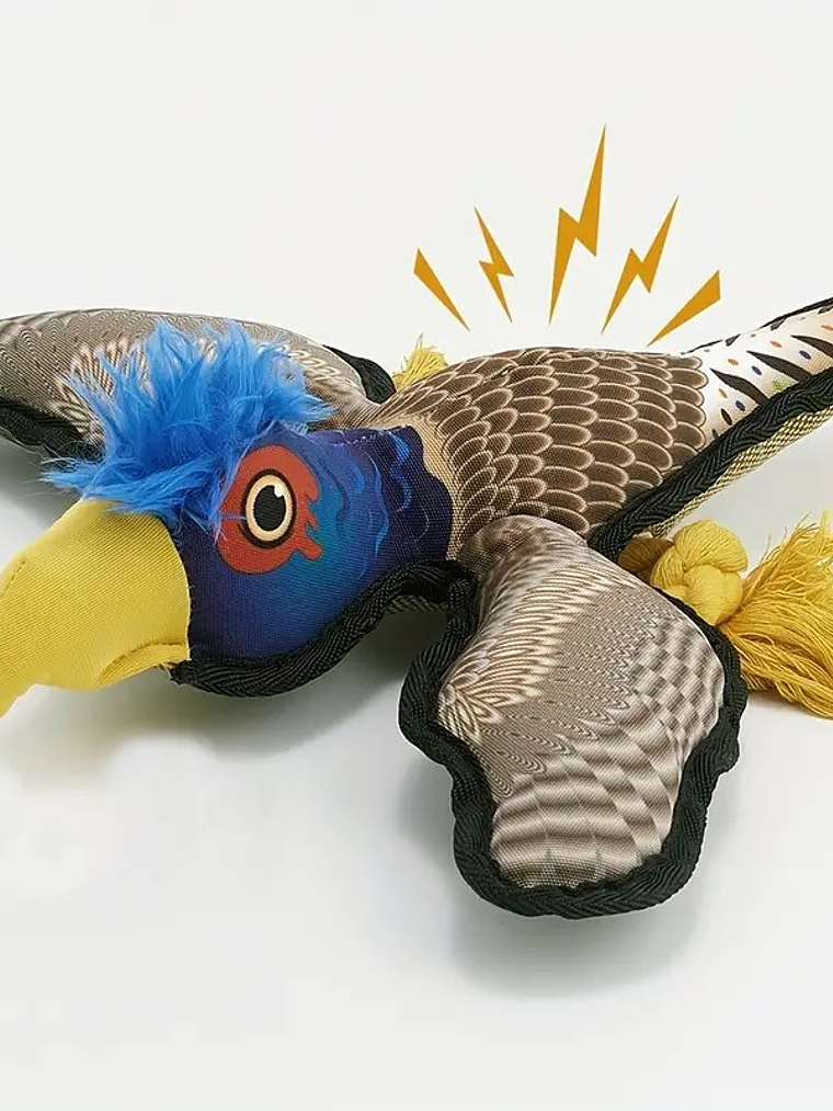 Juguete de tela para perro con forma de ave 3