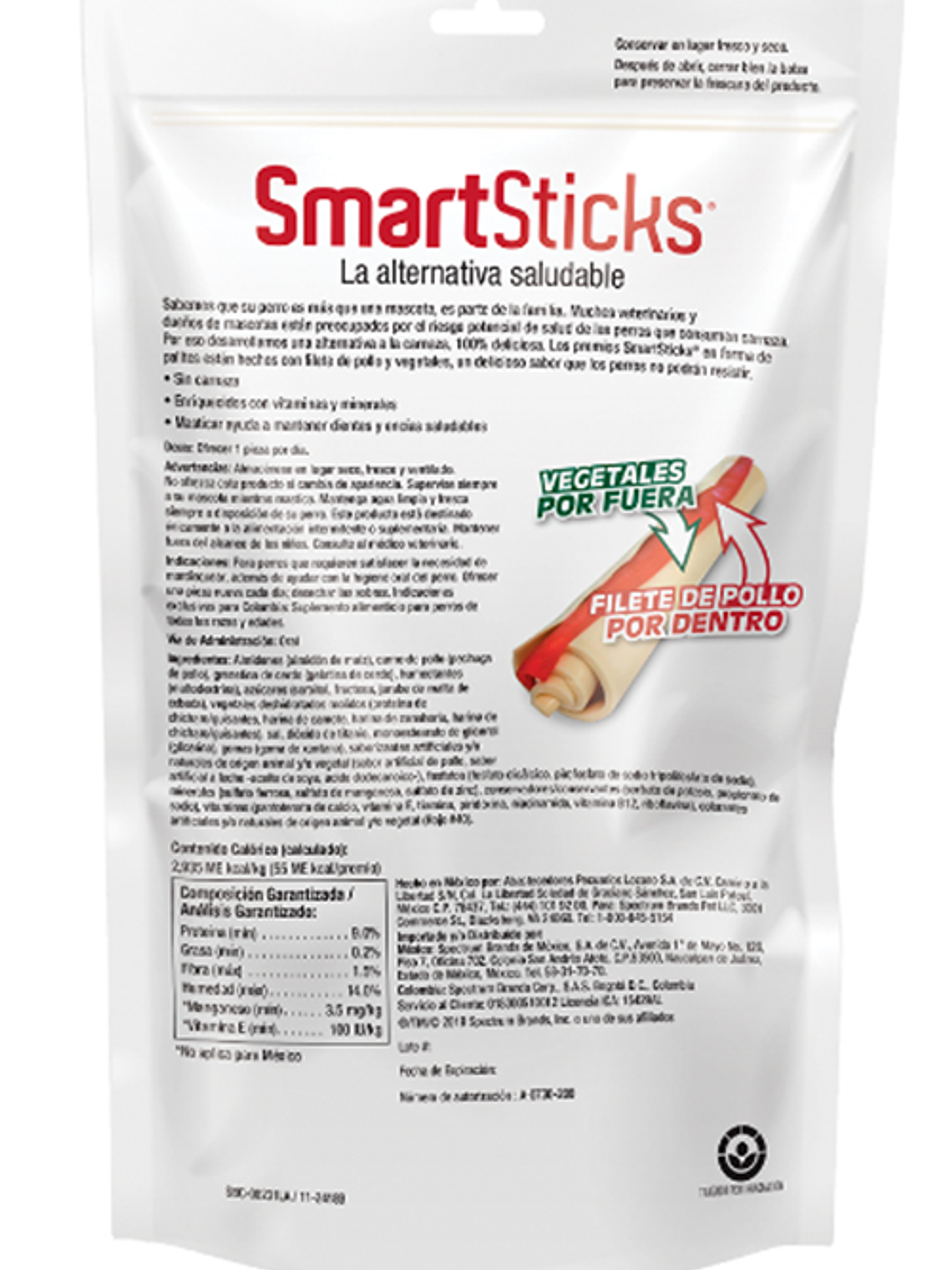 PACK de 3 Snack para perro SMARTSTICKS palitos de pollo 2