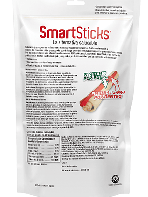 PACK de 3 Snack para perro SMARTSTICKS palitos de pollo