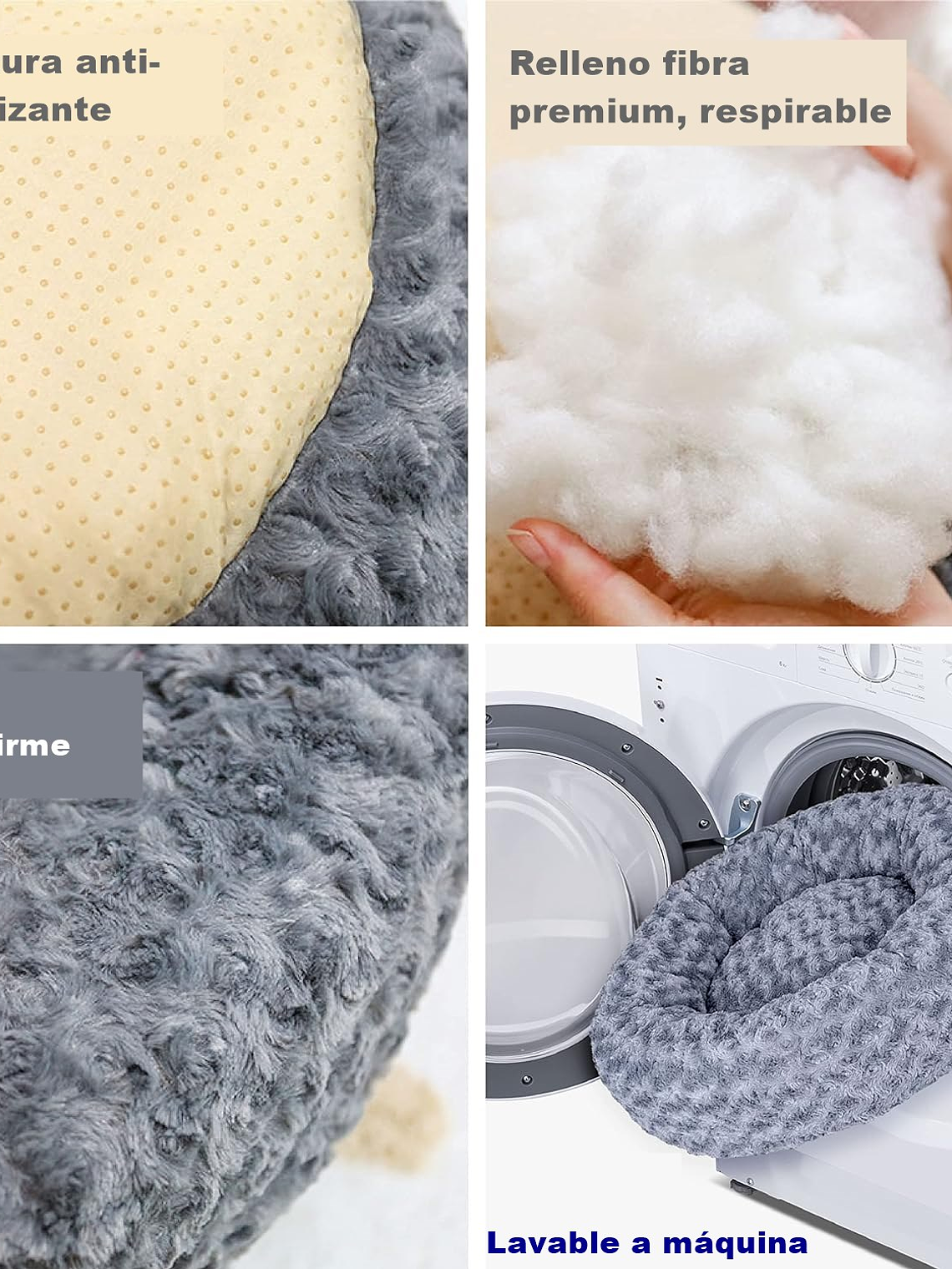 CAMA MASCOTA DONUT con forro y relleno independiente 3