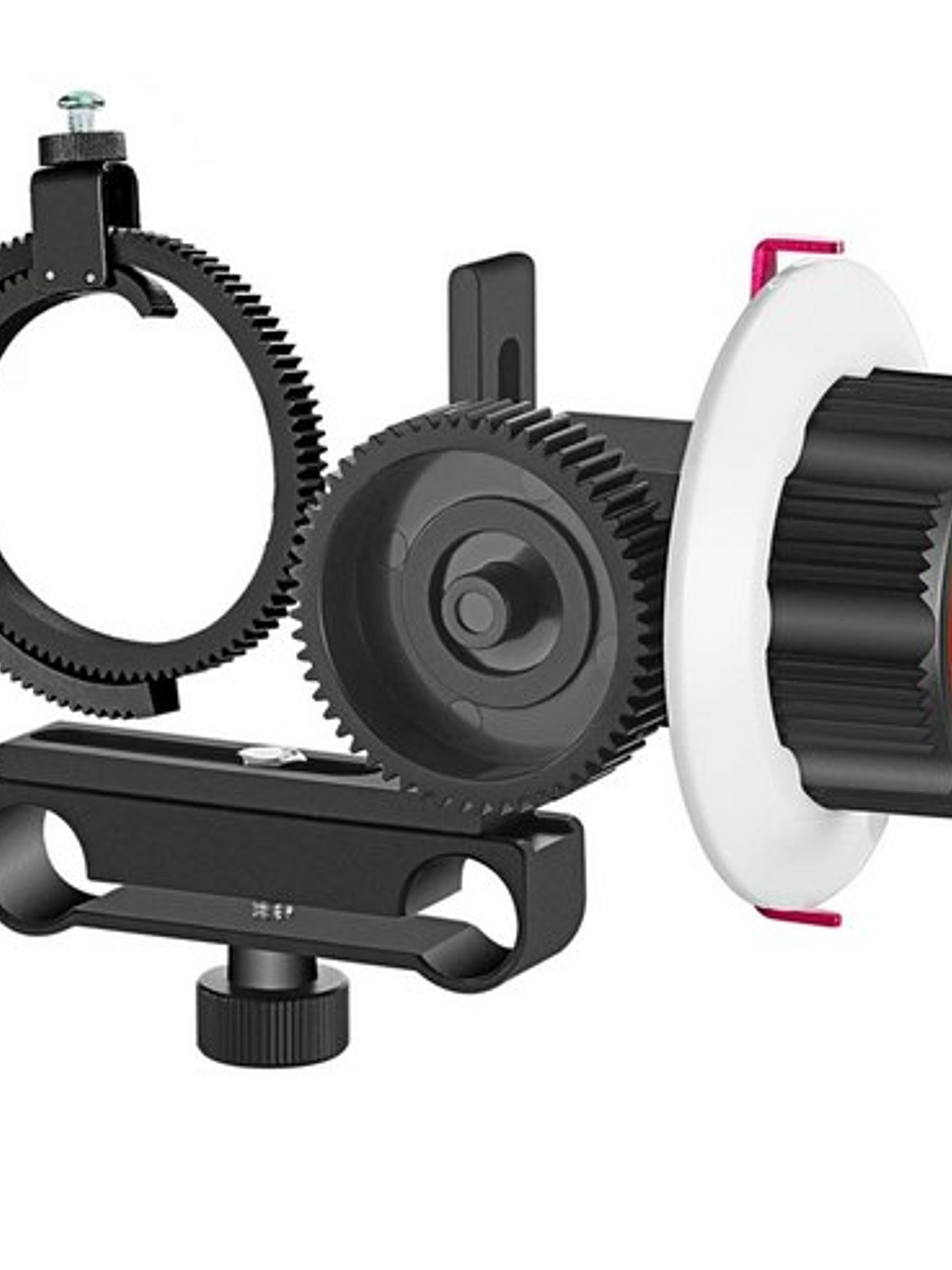 FOLLOW FOCUS para varilla de 15mm color negro y azul 1