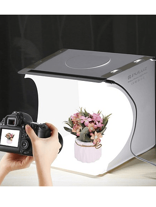 Mini CAJA DE LUZ profesional para estudio fotográfico incluye luz LED