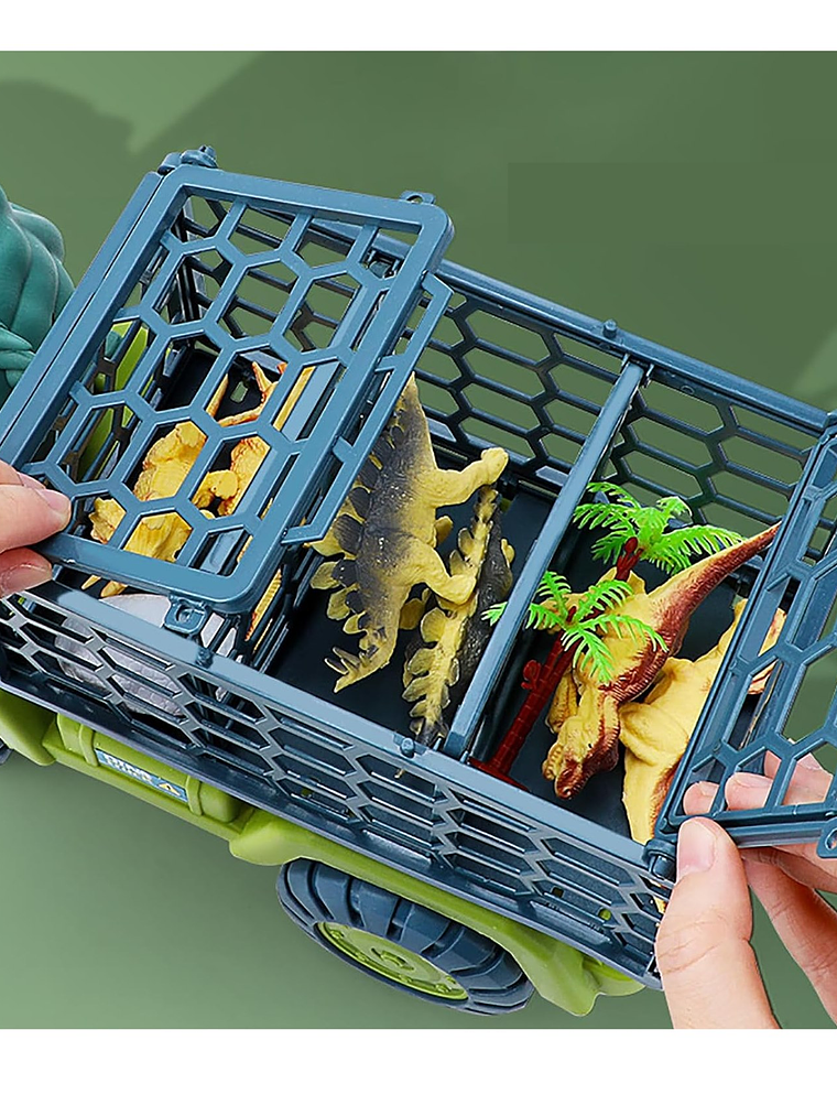 CAMION DINOSAURIO con 15 dinos y mat de tela 5