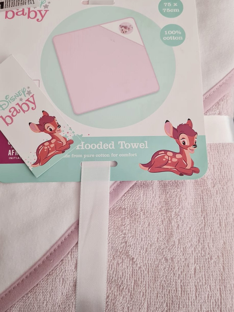Toalla con capucha para bebé BAMBI 1