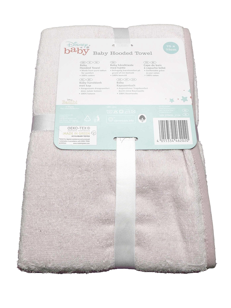 Toalla con capucha para bebé BAMBI 3
