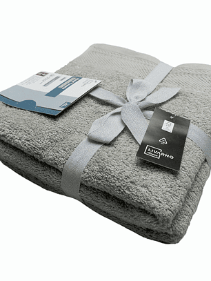 Set de 2 toallas de mano puro algodón color verde musgo