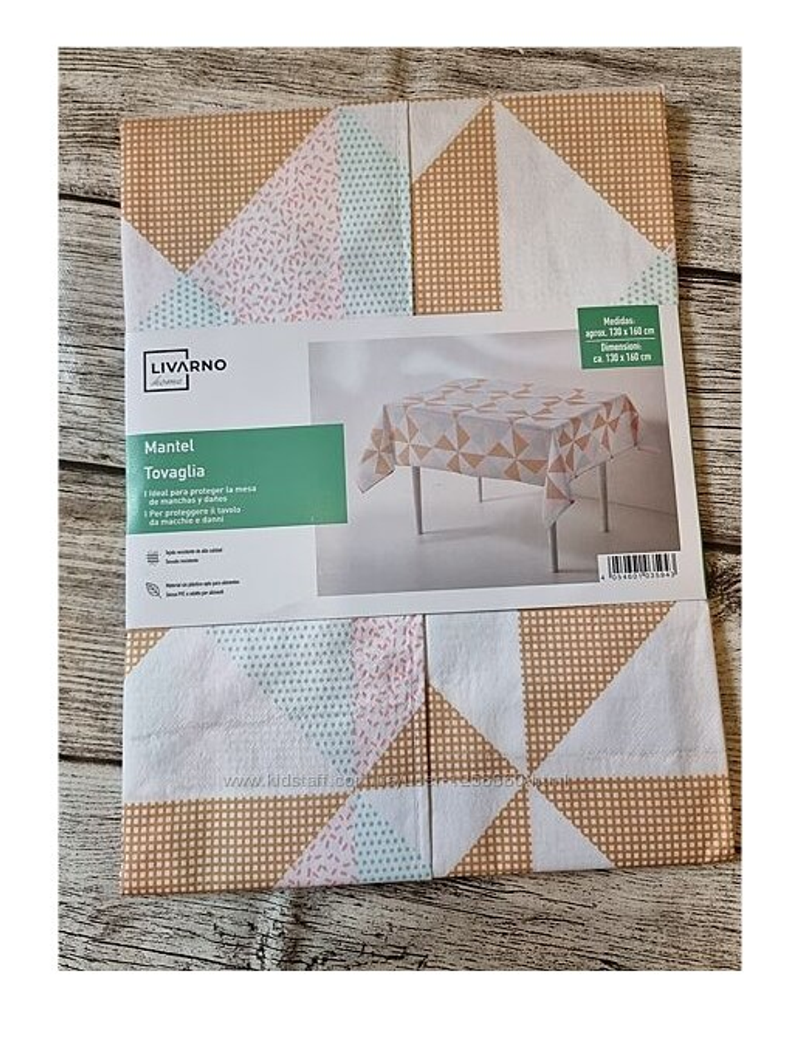 Mantel de tela diseño geométrico 4