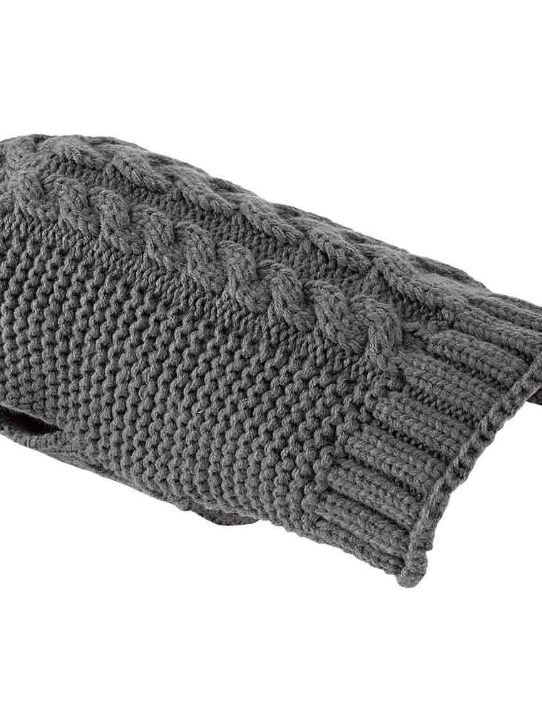 Chaleco tejido para perro mediano a grande GRIS 5