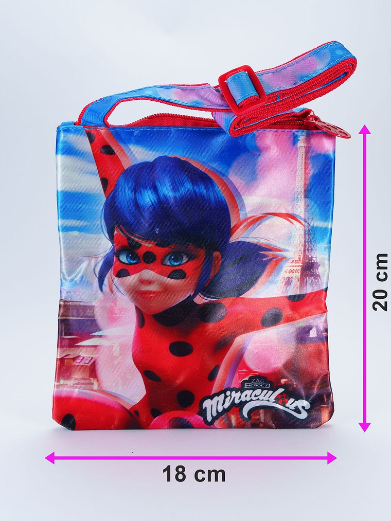 Cartera tipo bandolera para niñas diseño Miraculous Ladybug 2