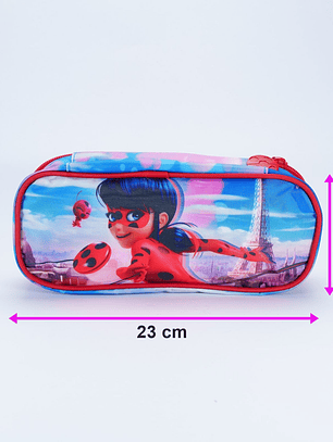 Estuche ancho para lápices con diseño Ladybug Miraculous