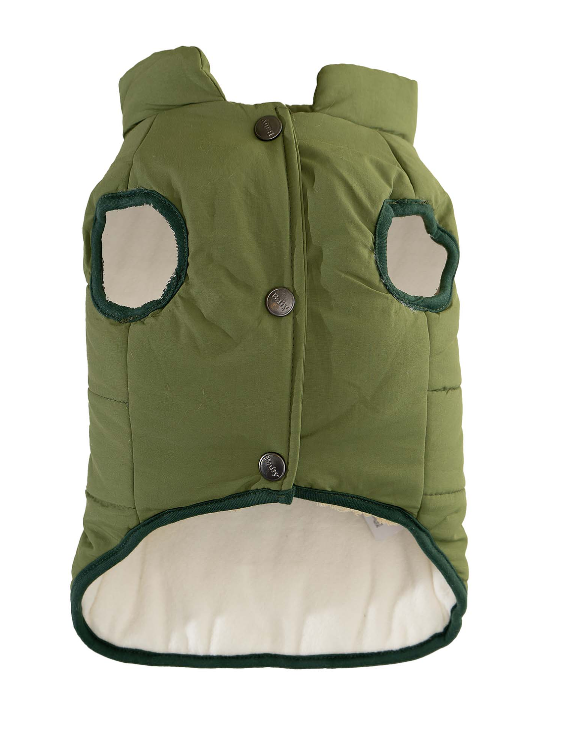 Chaqueta abrigada verde perro 2